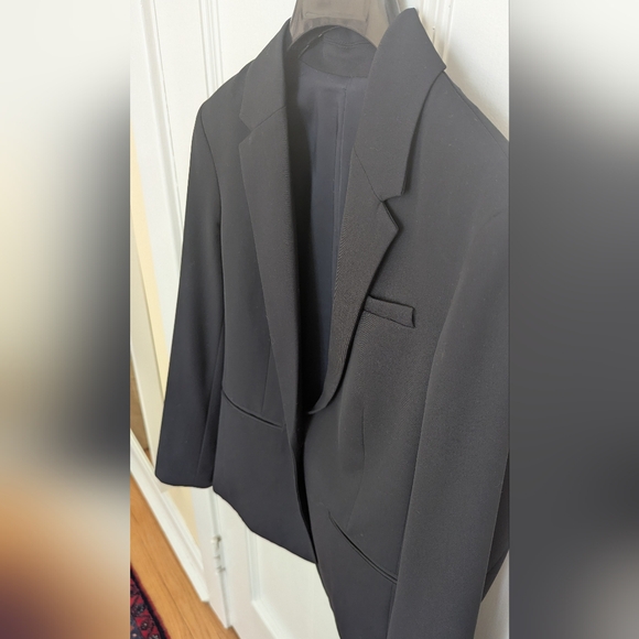 Vintage Everlane Dark Navy Wool Blazer 4 - Picture 2 of 9